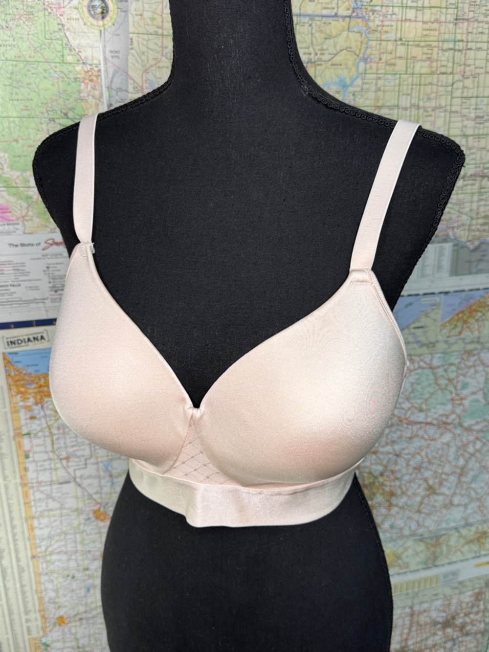 Bali Style 2458 Size 38C Smooth Light Pink T-Shirt Bra